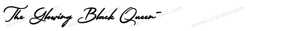 The Glowing Black Queen字体转换